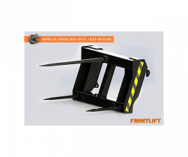 Вилы трехзубые ВЛЗ-081EURO для фронтального погрузчика FRONTLIFT
