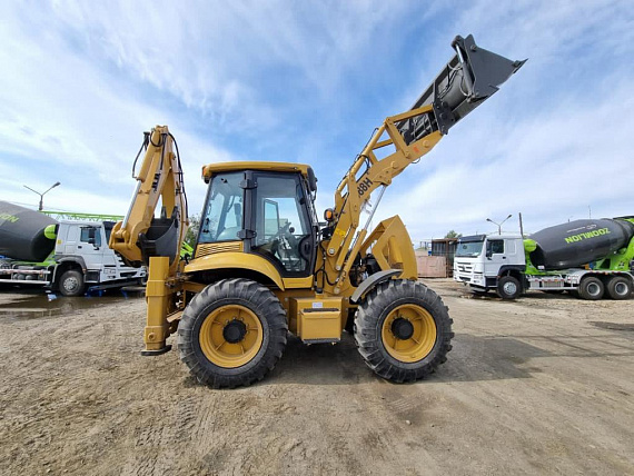 Экскаватор-погрузчик 388Н + ковш 6 в 1 + ЭКПП + мосты CARRARO + SRS/MSS + Переднее  быстросъемное устройство0